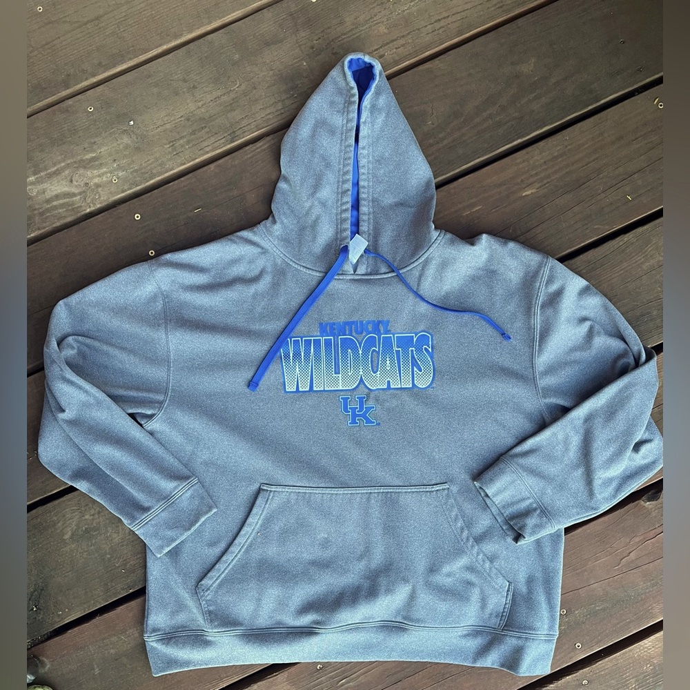 x Kentucky Wildcats Hoodie Men XL  46-48 NCAA Gray Blue Knights Apparel Pullover